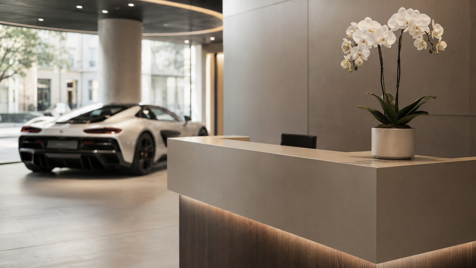 L’accueil du showroom VANTERRA